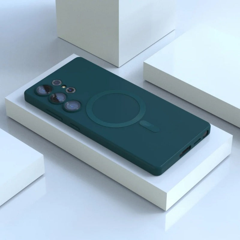 Soft Silicone Magnentic Phone Case For Samsung