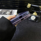 Vertical Stripe Hollow Phone Case For iPhone