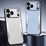 Metal Frosted Shockproof Phone Case For iPhone
