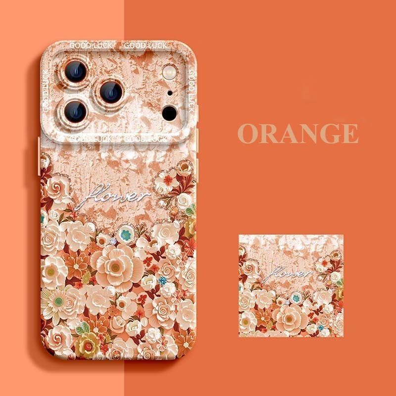Oil Painting Flower Phone Case For iPhone