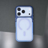 Color-blocked Frosted Magnetic Phone Case For iPhone