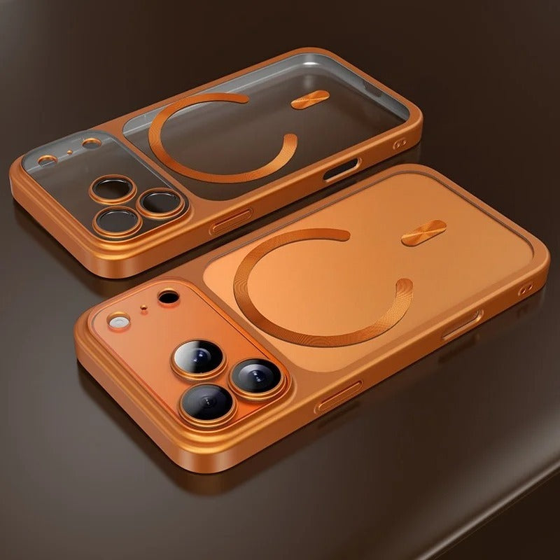 Transparent Plating Soft Magnetic Case For iPhone