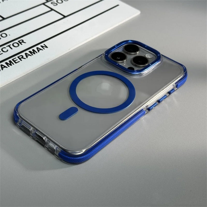 Magnetic Shockproof Clear Phone Case For iPhone