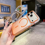 Transparent Gradient  Magnetic Phone Case for iPhone