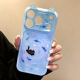 Black Cat Fish Phone Case For iPhone