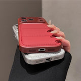 Armor Bumper Large Window Down Jacket Phone Case For iPhone