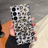 Leopard Print Magnetic Phone Case For Samsung