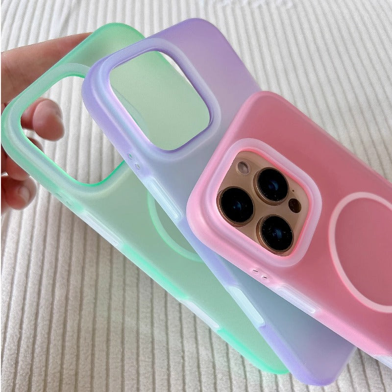 Ice Cream Translucent Magnetic Phone Case For iPhone