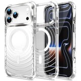 Transparent Magnetic Shockproof Airbag Phone Case For iPhone
