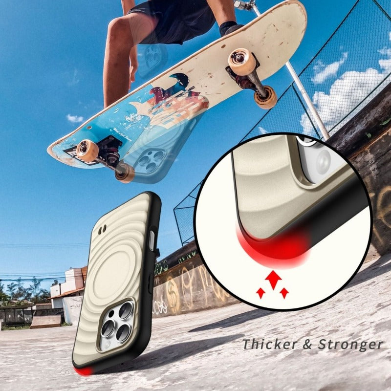 Simple Solid Color Magnetic Phone Case For iPhone