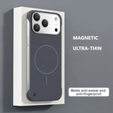 Frameless Solid Color Magnetic Case For iPhone