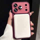 For Magsafe Liquid Silicone Lanyard Wrist Strap Magnetic Lens Protectio Case For iPhone