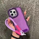 Transparent Black Photo Frame Stand Phone Case For iPhone