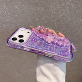 3-in-1 Glitter Epoxy Resin Bracelet Phone Case For iPhone