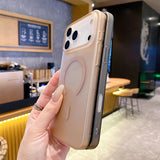 Ultra-Thin Matte Clear Magnetic Case For iPhone
