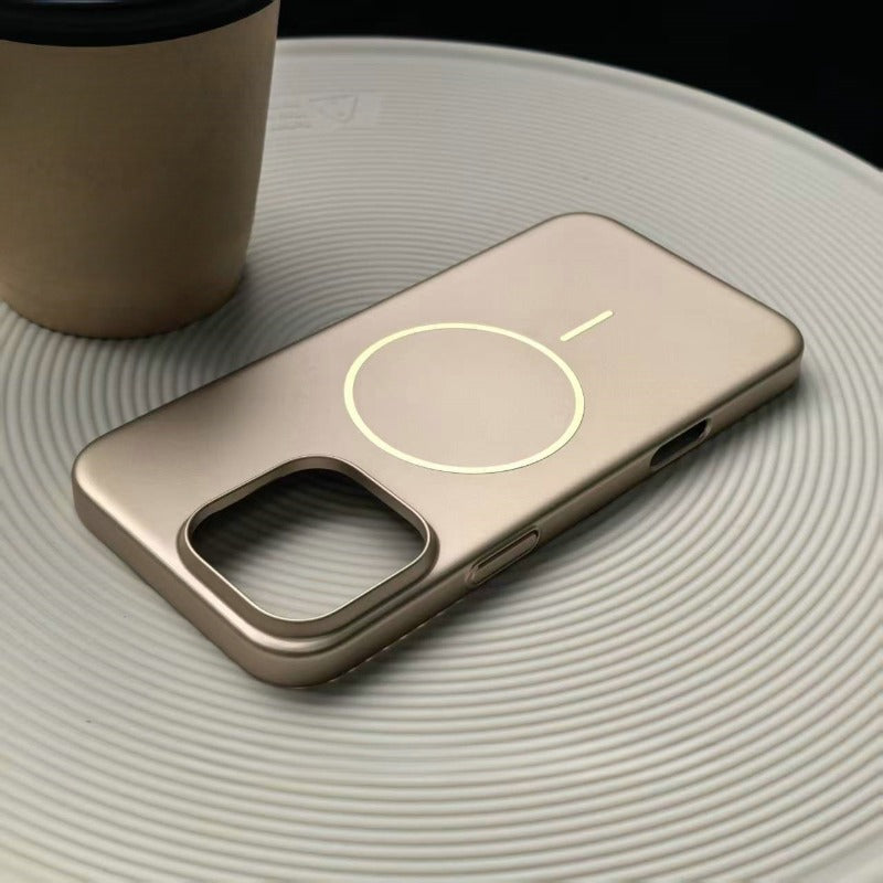 Ultra-thin Metallic Paint Phone Case For iPhone