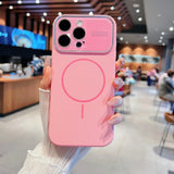 Original Liquid Silicone Large Window Phone Case For iPhone