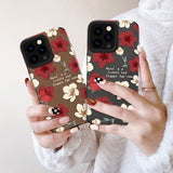 Flower Bud Soft Phone Case For iPhone