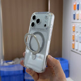 Transparent Magnetic Phone Case For iPhone