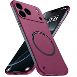 Matte Anti-Scratch Hard Magnetic Frameless Phone Case For iPhone