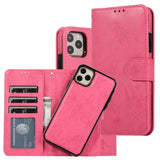 Luxury Leather Removable Flip Wallet Card Case For IPhone