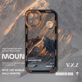Aesthetic Snow Mountain Transparent Case For iPhone