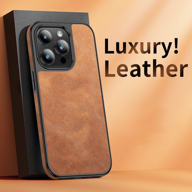 Full Protection Shockproof Leather Case For iPhone