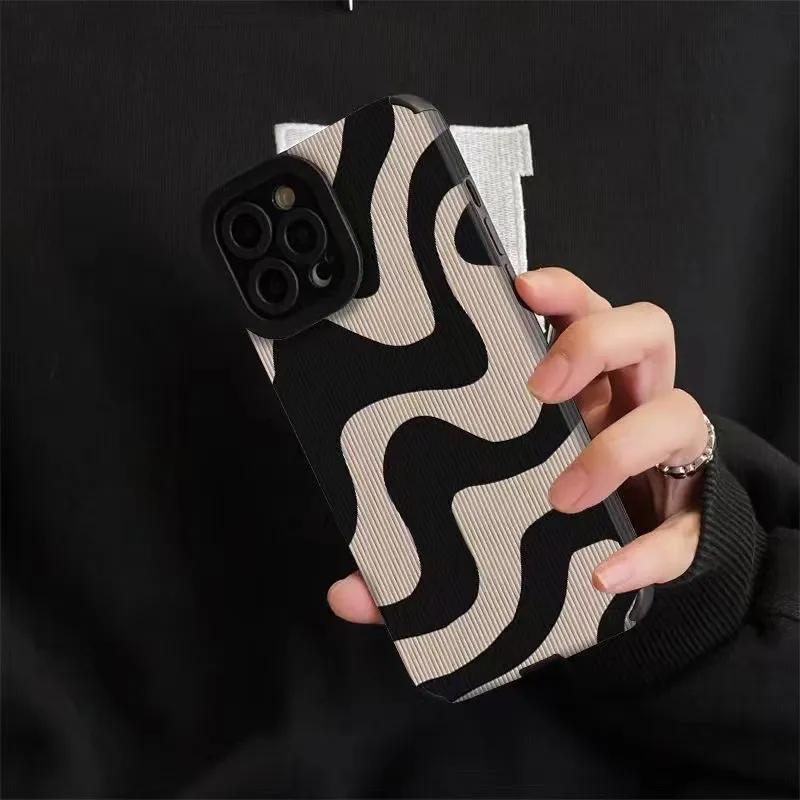 Fashion Zebra Stripe Black White Phone Case For IPhone