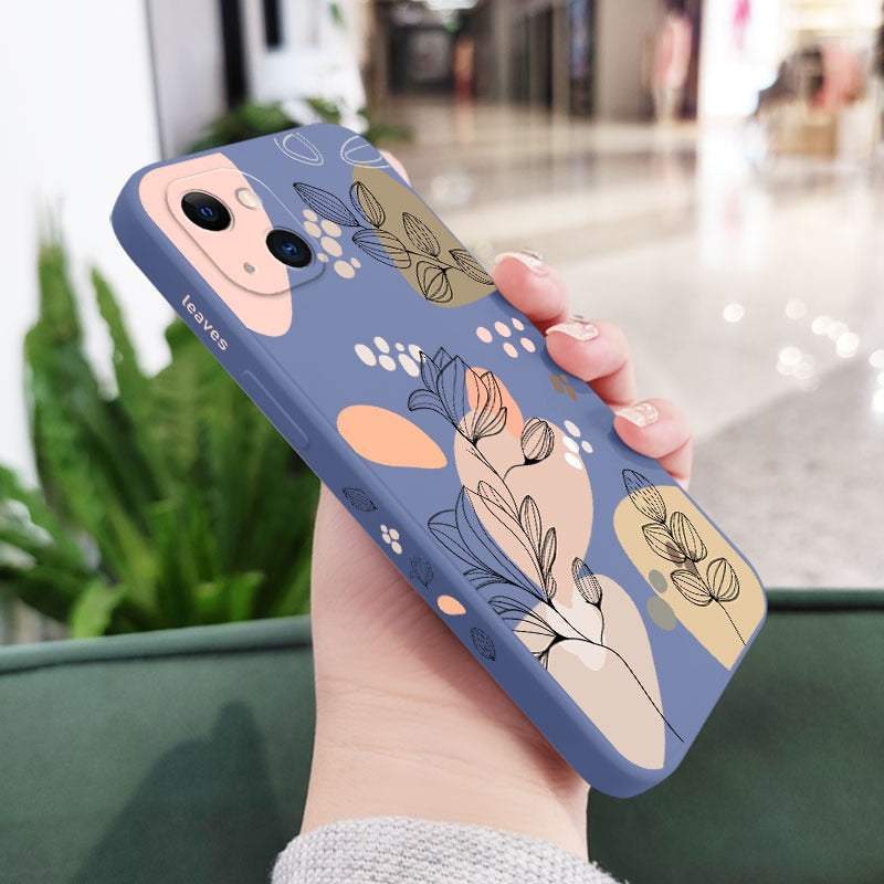 Plants Flower Silicone Soft Case For iPhone