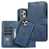 Luxury Leather Removable Flip Wallet Card Case For IPhone