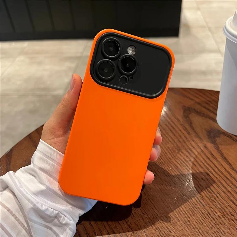 Contrast Color Large Window Case For IPhone