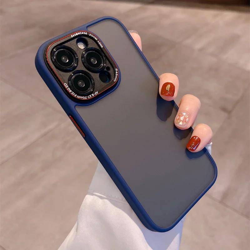 Luxury Matte Camera Protect Shockproof Phone Case For IPhone