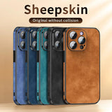 Luxury Full Protection Silicone Bumper Shockproof Business Leather Phone Case For IPhone