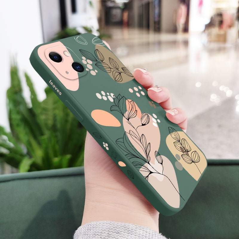 Plants Flower Silicone Soft Case For iPhone