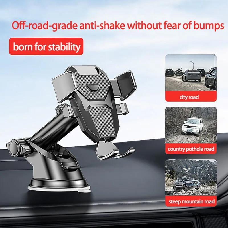 Retractable Horizontal And Vertical Air Vents Dashboard Suction Cup Navigation Universal Vehicle Mounted Phone Holder