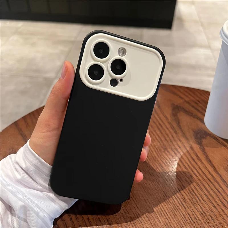 Contrast Color Large Window Case For IPhone