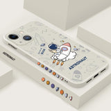 New Astronaut Liquid Silicone Protective Case For iPhone