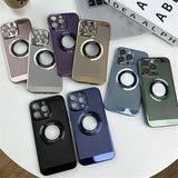 Ultra Thin Plating  Grid Mesh Heat Dissipation Case For IPhone