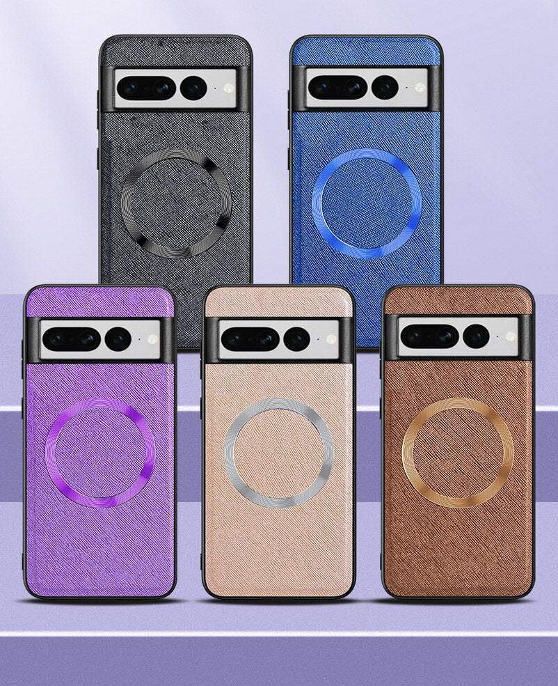 Magnetic PU Leather Case For Google Pixel