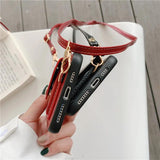 Wallet Shoulder Strap Phone Case For IPhone