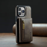 2 In 1 Detachable Magnetic Leather Wallet Case For iPhone