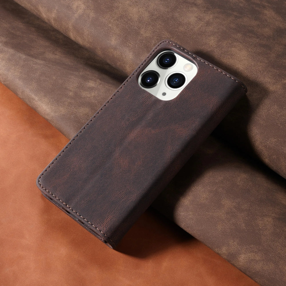 Flip Leather Wallet Case For IPhone