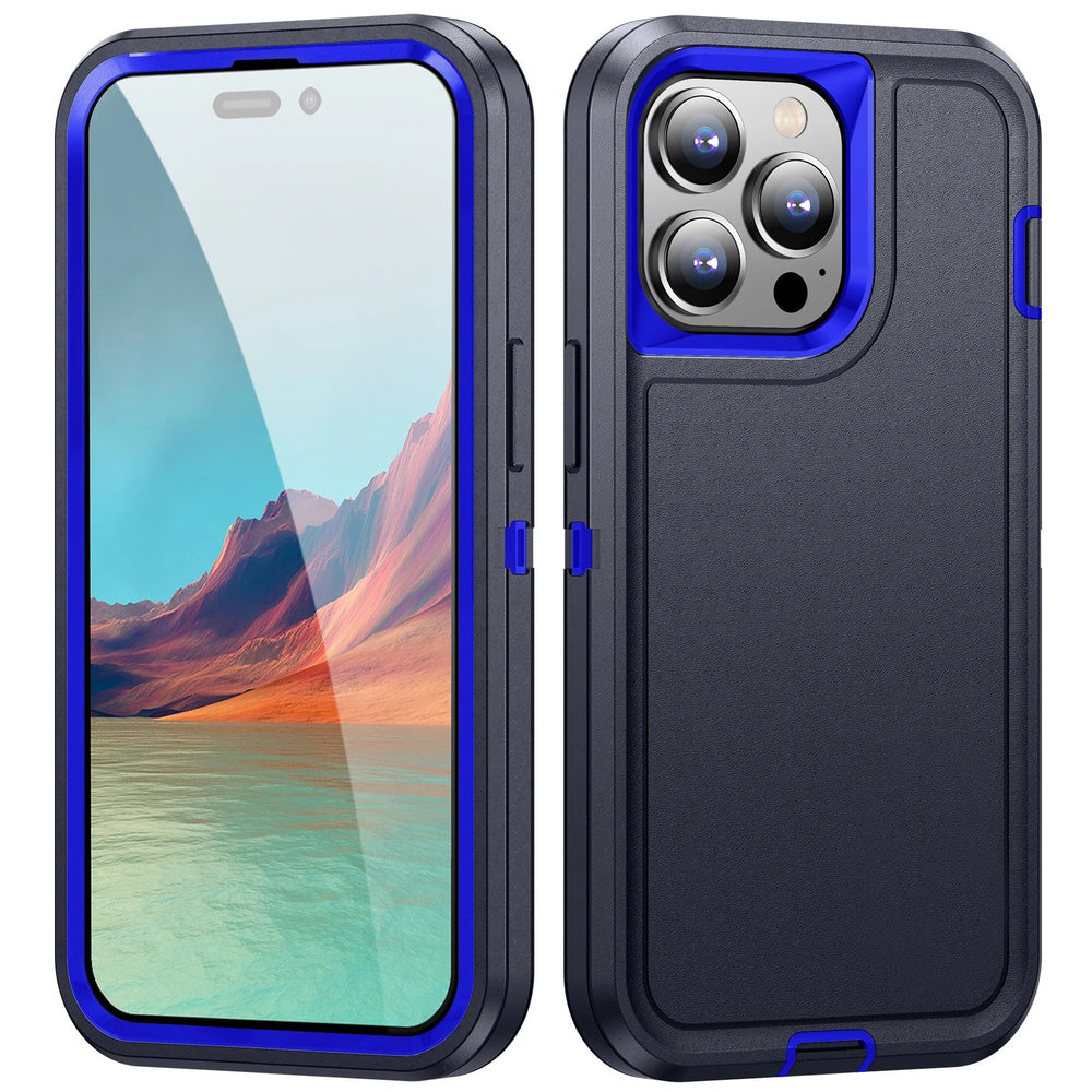 3 In 1 Defend Armor Shockproof Case For IPhone