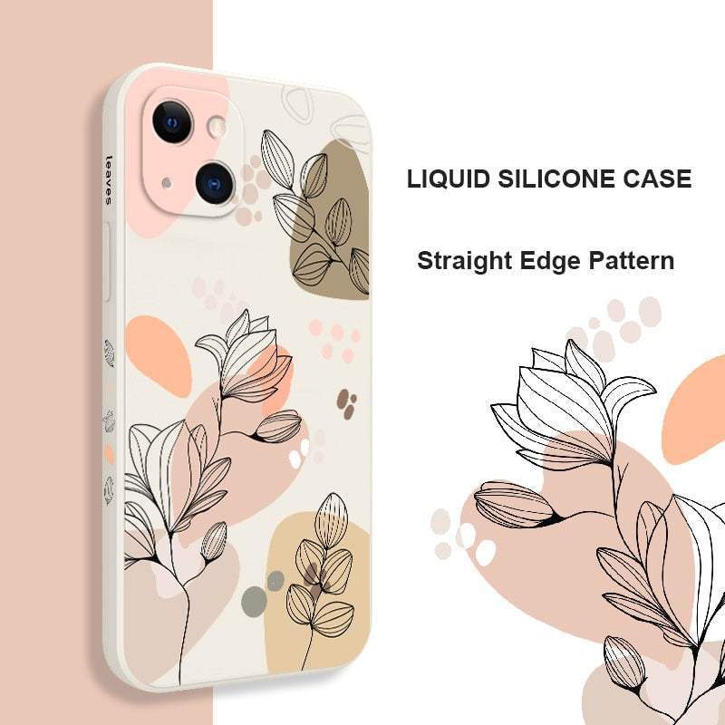 Plants Flower Silicone Soft Case For iPhone