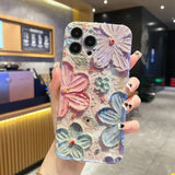 New Oil Colored Petal Phone Case For IPhone