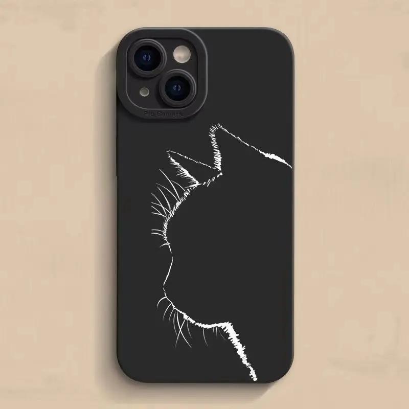 Oil Painting Cat Phone Case For IPhone