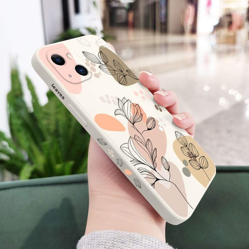 Plants Flower Silicone Soft Case For iPhone