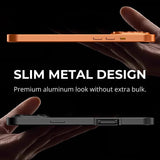 Metal Frame Magnetic Phone Case For iPhone
