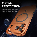 Metal Frame Magnetic Phone Case For iPhone