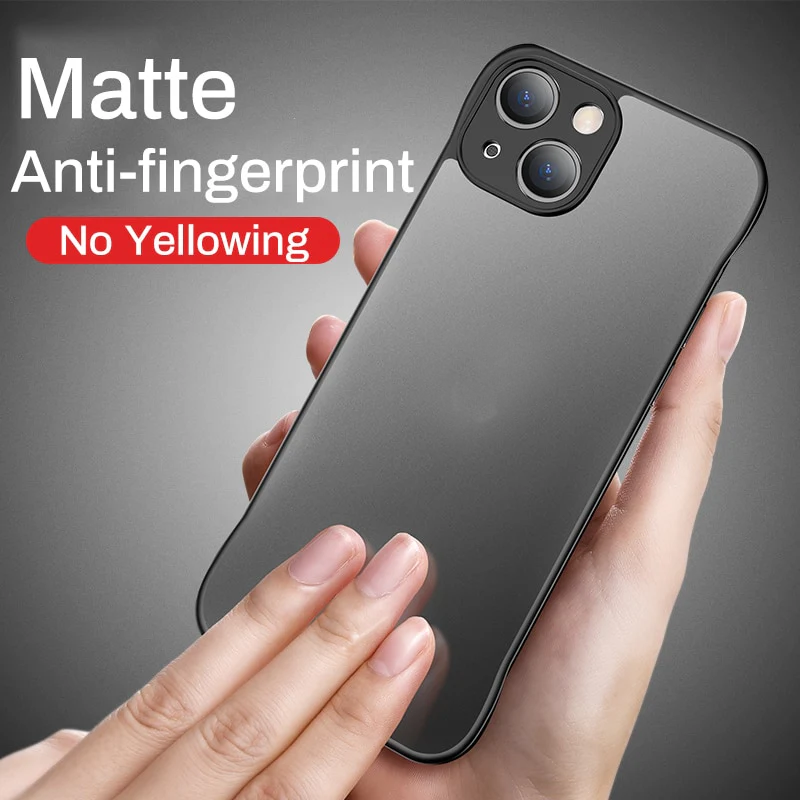 Matte Acrylic Frameless Ultra Slim Case For iPhone